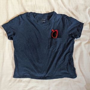 Everlane cropped pocket tee